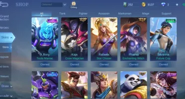 Conta perfeita mobile legends