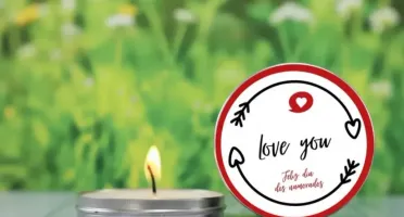 Vela na Lata Personalizada Dia dos Namorados