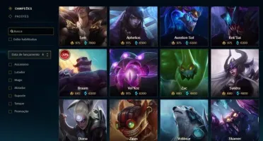 Conta lol com quase todos os campeões