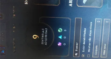 Conta no league of legends com umas 90 skins