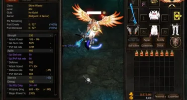 Conta Kundun Mephis WW Level 434 Midgard Mu Online Webzen