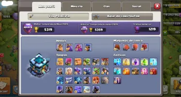 Clash of Clans Centro de vila CV 13 full