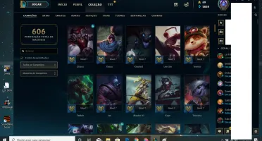 Conta RARA Diamante c/ todos os champs e 87 skins