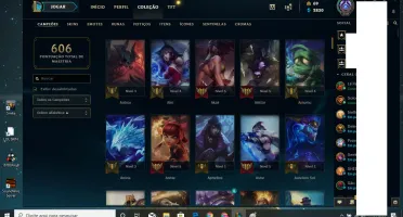 Conta RARA Diamante c/ todos os champs e 87 skins