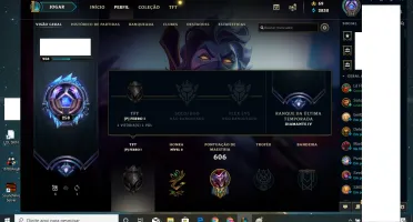 Conta RARA Diamante c/ todos os champs e 87 skins