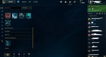 conta platina III com winrate de 60% 4 skins leandárias