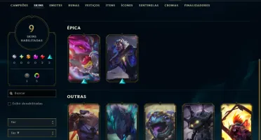 Conta Diamante 1 com 45 Champs e 9 Skins