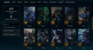 Conta Diamante 1 com 45 Champs e 9 Skins
