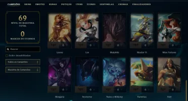 Conta Diamante 1 com 45 Champs e 9 Skins