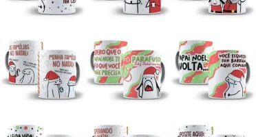 Canecas Flork - Especial Natal +35 Artes Sublimação