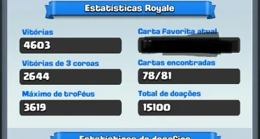 Clash Royale arena 11 com 10 lendárias