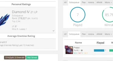 Conta lol Diamante 4 85%WR SEM RISCO DE BANIMENTO!