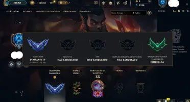 Conta lol Diamante 4 85%WR SEM RISCO DE BANIMENTO!