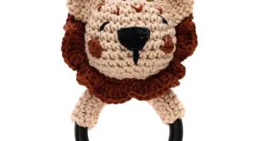 Chocalho Leãozinho Amigurumi