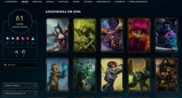 [Entrega Automática] Lol Ouro, 61 Skins, ultimate, mitica...