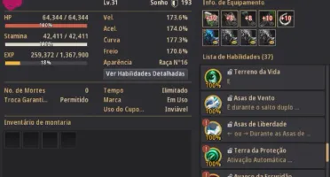Conta Black Desert pouco GS mas extremamente cashada