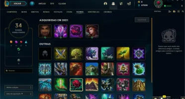 Conta LOL - Diamante IV, 64% de WR(E-MAIL NÃO VERIFICADO)