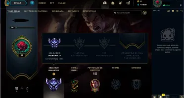 Conta LOL - Diamante IV, 64% de WR(E-MAIL NÃO VERIFICADO)