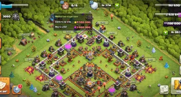 CV 11 semi full (alguns muros apenas), 16k+ gemas