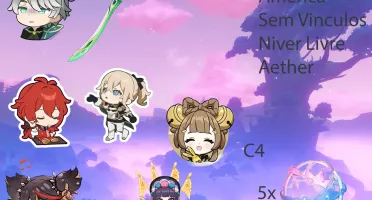 AR31 - Alhitham + Bis + Diluc + Jean + Xinyan C6 + 5 tiros