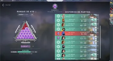 Conta VALORANT - Diamante 3 + Skins
