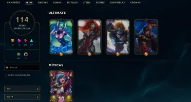 CONTA DE LOL TODOS CHAMPIONS 114 SKINS
