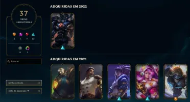 Conta lol prata com ez pulsefire e lucian velho oeste