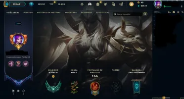 Conta lol platina 3 com muitas skins boas