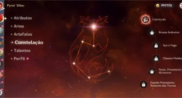Conta com Ganyu C1 e Diluc C1 e Harpa Celestial AR 39
