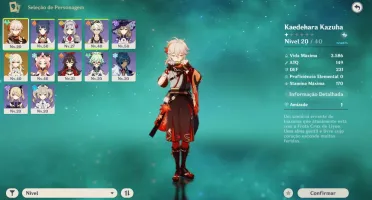 GENSHIN IMPACT - AR 26 (Kazuha + Espinha Celestial)