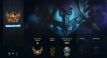 CONTA LOL 248 SKINS, LEVEL 751, GOLD IV