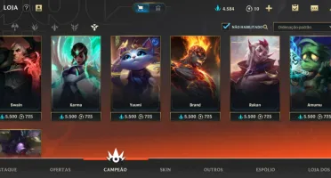 Vendo Conta WildRift 65 Champs Todos os ADC's 25 Skin's