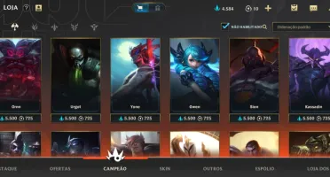 Vendo Conta WildRift 65 Champs Todos os ADC's 25 Skin's