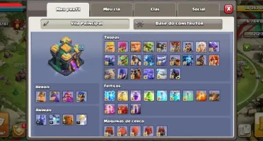Vendo - CV14 Completa, Heróis Full, Tropas, Skins, etc ...