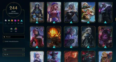 Vendo conta lol nvl 542