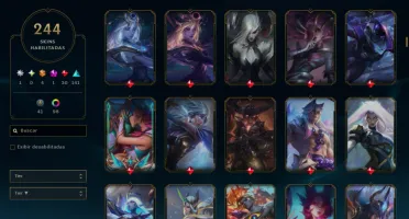 Vendo conta lol nvl 542