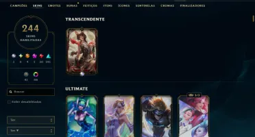 Vendo conta lol nvl 542