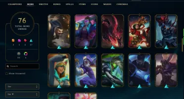 CONTA LOL 3 SKINS ULTIMATES