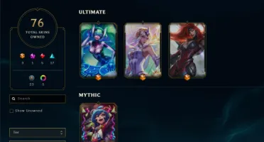 CONTA LOL 3 SKINS ULTIMATES