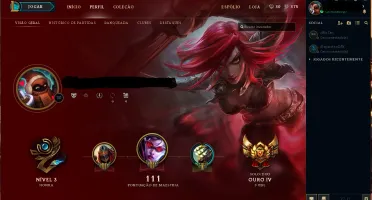 CONTA LEAGUE OF LEGENDS GOLD 4