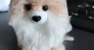 Miniatura Spitz - Amigurumi de Crochê com Feltragem