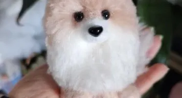 Miniatura Spitz - Amigurumi de Crochê com Feltragem