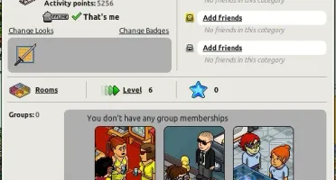 Conta habbo.com 2007 com trax azul, jukebox e emblemas bons