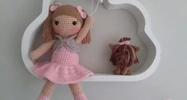 Porta Maternidade Boneca e Cachorrinho