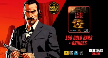 150 Gold Bar Para Red Dead Redemption Online + Brindes