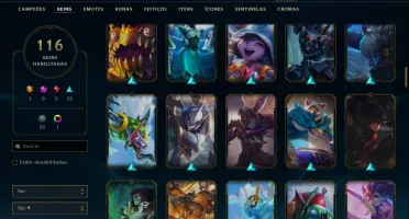 Conta league of legends todos champs