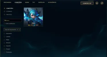 Conta league of legends todos champs