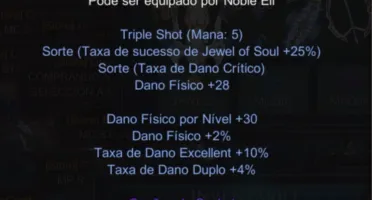 Itens Pvp Elf Megamu Blue Eye Bow + Quiver