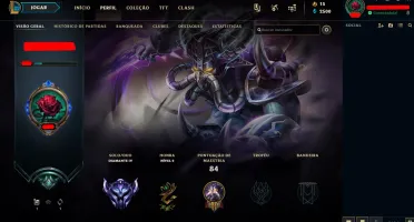 CONTA LOL DIAMANTE 4- 39 CAMPEÕES - 8 SKINS - 8 CHAVES 1GEMA