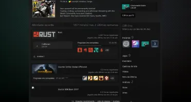 Conta steam com rust + twitch drops